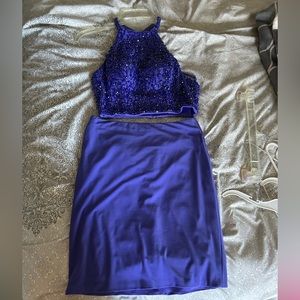 Homecoming or formal dress. Two piece. Halter top.